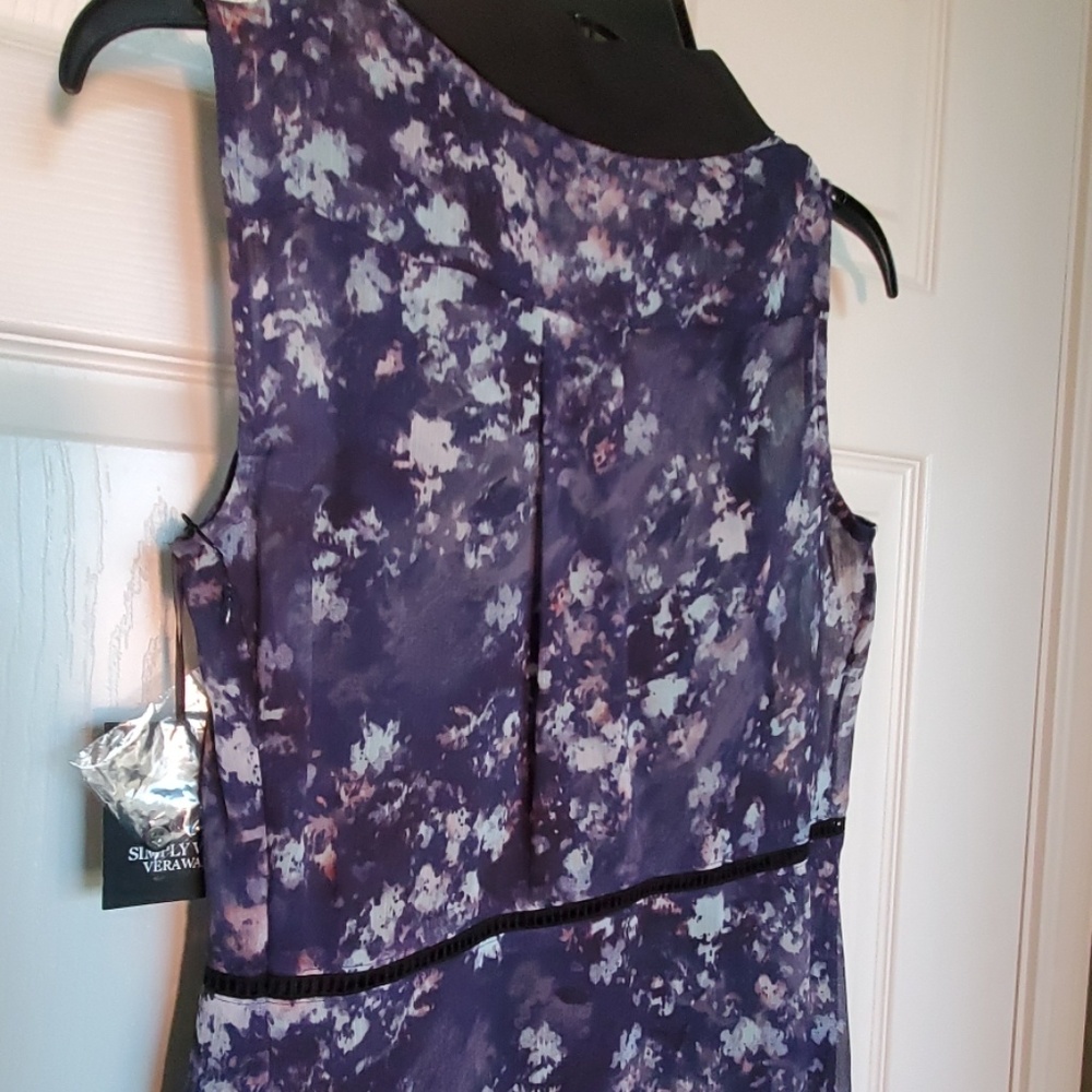 NWT Simply Vera Vera Wang Ruffled Shirt Dress - Picture 7 of 8